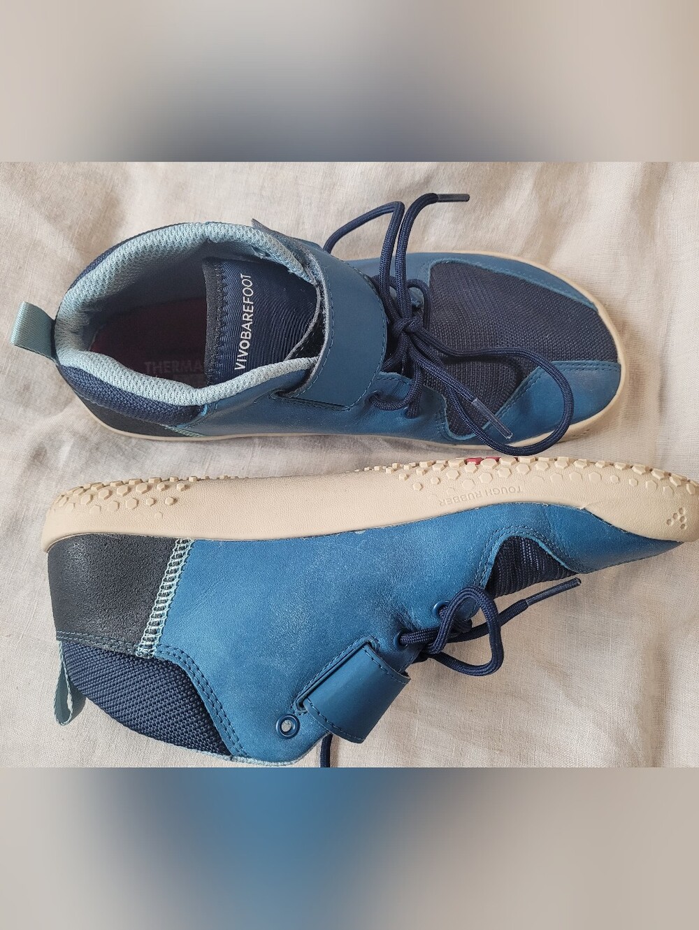 Vivo Barefoot Primus Kids Blue Minimalist Bootie All Weather